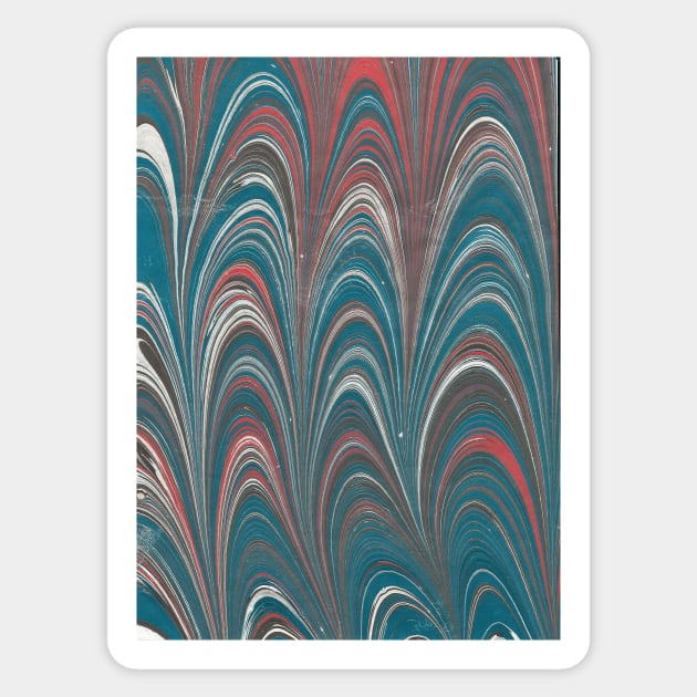 Abstract Tunnels Sticker by MarbleCloud